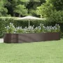 Jardinera arriate acero recubrimiento polvo marrón 447x140x68cm von , Töpfe und Pflanzgefäße - Ref: Foro24-319110, Preis: 205...
