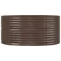 Jardinera arriate acero recubrimiento polvo marrón 447x140x68cm von , Töpfe und Pflanzgefäße - Ref: Foro24-319110, Preis: 205...