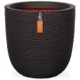 Capi Macetero Nature Rib negro 35x34 cm KBLR932 by , Pots and planters - Ref: Foro24-424233, Price: 61,95 €, Discount: %