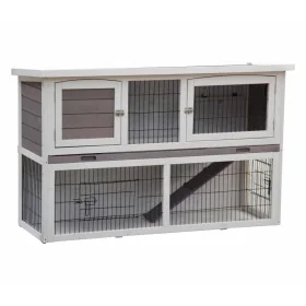 @Pet Conejera Bigfoot madera blanca 137x50x85 cm 26024 von , Käfige und Lebensräume für Kleintiere - Ref: Foro24-423372, Prei...
