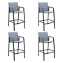 Sillas altas de jardín 4 unidades textilene gris von , Gartenstühle - Ref: Foro24-48119, Preis: 260,09 €, Rabatt: %