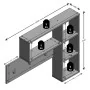 FMD Perchero de pared 4 compartimentos abiertos gris marrón oscuro by , Hat and coat racks - Ref: Foro24-433869, Price: 115,6...
