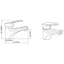 SCHÜTTE Grifo mezclador de lavabo TESSA cromado de , Grifos - Ref: Foro24-438659, Precio: 51,16 €, Descuento: %