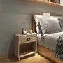 Mesita de noche marrón madera maciza von , Nachttische - Ref: Foro24-243161, Preis: 71,39 €, Rabatt: %