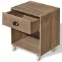 Mesita de noche marrón madera maciza von , Nachttische - Ref: Foro24-243161, Preis: 71,39 €, Rabatt: %