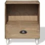 Mesita de noche marrón madera maciza von , Nachttische - Ref: Foro24-243161, Preis: 71,39 €, Rabatt: %
