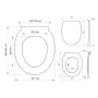 Tapa de inodoro blanca de Thermoplast marca Tiger Pasadena 250040646 de , Asientos de inodoros y bidés - Ref: Foro24-406539, ...
