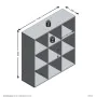 FMD Estantería con 9 compartimentos blanco by , Bookcases and shelves - Ref: Foro24-429434, Price: 149,24 €, Discount: %