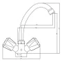 SCHÜTTE Grifo mezclador de lavabo bimando BRILLANT cromado von , Wasserhähne - Ref: Foro24-438690, Preis: 51,07 €, Rabatt: %