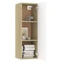 Mueble para TV madera contrachapada blanco roble 30,5x30x90 cm von , TV-Möbel - Ref: Foro24-803354, Preis: 58,20 €, Rabatt: %