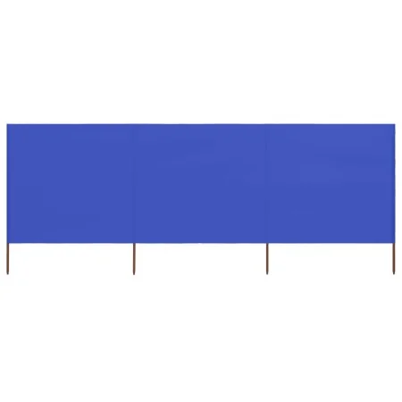 Paravientos de playa de 3 paneles tela azul celeste 400x80 cm by , Umbrellas - Ref: Foro24-47145, Price: 29,84 €, Discount: %