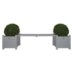 Maceteros grises con banco, Esschert Design CF33G by , Pots and planters - Ref: Foro24-404625, Price: 169,17 €, Discount: %