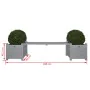 Maceteros grises con banco, Esschert Design CF33G by , Pots and planters - Ref: Foro24-404625, Price: 169,17 €, Discount: %