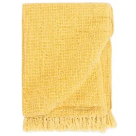Manta de algodón amarillo mostaza 125x150 cm von , Decken - Ref: Foro24-133761, Preis: 26,40 €, Rabatt: %