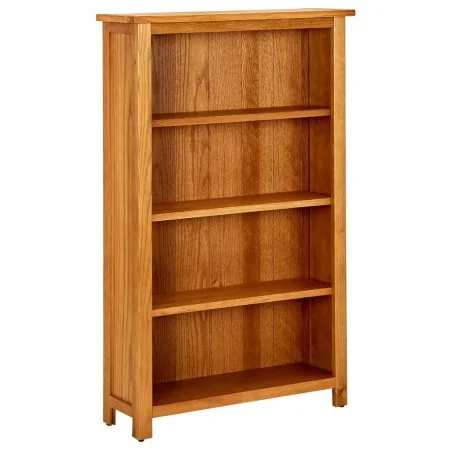 Estantería de 4 niveles de madera maciza de roble 70x22x110 cm de , Librerías y estanterías - Ref: Foro24-331735, Precio: 175...