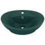 Lavabo lujo con rebosadero cerámica verde oscuro 58,5x39 cm by , Sinks - Ref: Foro24-146937, Price: 87,07 €, Discount: %