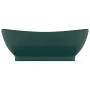 Lavabo lujo con rebosadero cerámica verde oscuro 58,5x39 cm by , Sinks - Ref: Foro24-146937, Price: 87,07 €, Discount: %