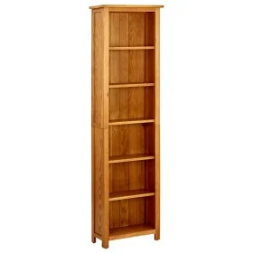 Estantería de 6 niveles madera maciza de roble 52x22x180 cm de , Librerías y estanterías - Ref: Foro24-331742, Precio: 214,22...