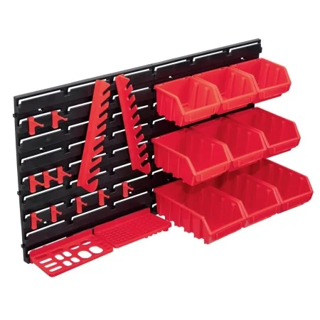 Kit de cajas de almacenaje 34 pzas paneles de pared rojo negro von , Werkzeugschränke - Ref: Foro24-150811, Preis: 28,27 €, R...