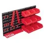 Kit de cajas de almacenaje 34 pzas paneles de pared rojo negro von , Werkzeugschränke - Ref: Foro24-150811, Preis: 28,27 €, R...