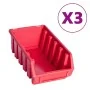 Kit de cajas de almacenaje 34 pzas paneles de pared rojo negro von , Werkzeugschränke - Ref: Foro24-150811, Preis: 28,27 €, R...