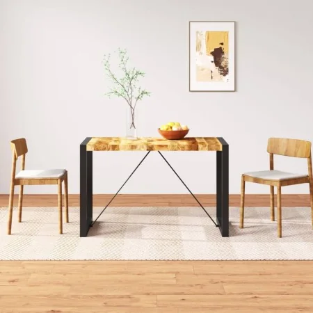 Mesa de comedor de madera maciza de mango rugosa 120 cm von , Küchen- und Esstische - Ref: Foro24-243996, Preis: 183,61 €, Ra...