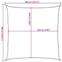 Toldo de vela HDPE marrón 160 g/m² 7x7 m de , Sombrillas - Ref: Foro24-311775, Precio: 115,47 €, Descuento: %