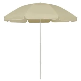 Sombrilla de playa amarillo arena 240 cm by , Umbrellas - Ref: Foro24-314703, Price: 28,82 €, Discount: %