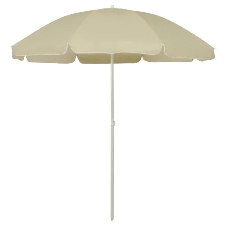 Sombrilla de playa amarillo arena 240 cm von , Sonnenschirme - Ref: Foro24-314703, Preis: 28,82 €, Rabatt: %