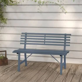 Banco de jardín acero gris 110 cm by , garden benches - Ref: Foro24-317136, Price: 84,87 €, Discount: %