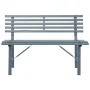 Banco de jardín acero gris 110 cm de , Bancos de jardín - Ref: Foro24-317136, Precio: 84,75 €, Descuento: %