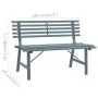 Banco de jardín acero gris 110 cm de , Bancos de jardín - Ref: Foro24-317136, Precio: 84,75 €, Descuento: %