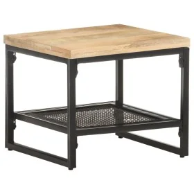 Mesa auxiliar de madera maciza de mango 40x40x35 cm by , Side tables - Ref: Foro24-320241, Price: 61,47 €, Discount: %