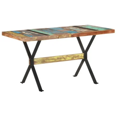 Mesa de comedor de madera maciza reciclada 140x70x76 cm by , Kitchen and dining tables - Ref: Foro24-321607, Price: 209,05 €,...