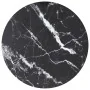 Tablero de mesa diseño mármol vidrio templado negro Ø70x0,8 cm by , Table tops - Ref: Foro24-322265, Price: 50,05 €, Discount: %