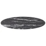 Tablero de mesa diseño mármol vidrio templado negro Ø70x0,8 cm by , Table tops - Ref: Foro24-322265, Price: 50,05 €, Discount: %