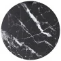 Tablero de mesa diseño mármol vidrio templado negro Ø90x1 cm by , Table tops - Ref: Foro24-322267, Price: 75,70 €, Discount: %