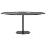 Tablero de mesa diseño mármol vidrio templado negro Ø90x1 cm by , Table tops - Ref: Foro24-322267, Price: 75,70 €, Discount: %