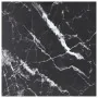 Tablero mesa diseño mármol vidrio templado negro 80x80 cm 6 mm by , Table tops - Ref: Foro24-322273, Price: 54,39 €, Discount: %