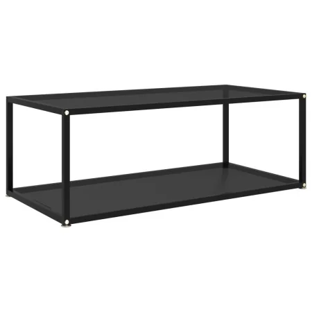 Mesa de centro vidrio templado negro 100x50x35 cm de , Mesas de centro - Ref: Foro24-322898, Precio: 73,81 €, Descuento: %