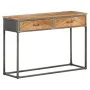 Mesa consola de madera maciza de acacia 110x35x75 cm by , Side tables - Ref: Foro24-323527, Price: 125,15 €, Discount: %