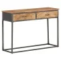 Mesa consola de madera maciza de acacia 110x35x75 cm by , Side tables - Ref: Foro24-323527, Price: 125,15 €, Discount: %