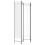 Biombo divisor de 4 paneles de tela blanco 160x220 cm by , Room dividers - Ref: Foro24-350166, Price: 45,29 €, Discount: %
