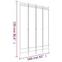 Biombo divisor de 4 paneles de tela blanco 160x220 cm by , Room dividers - Ref: Foro24-350166, Price: 45,29 €, Discount: %