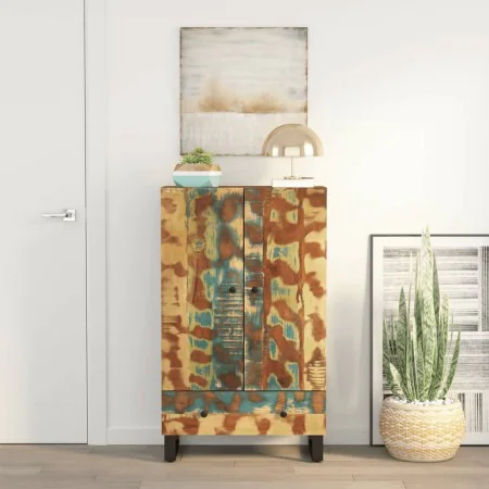 Aparador con cajón hierro y madera maciza reciclada 60x33x100cm by , Sideboards - Ref: Foro24-352935, Price: 165,41 €, Discou...