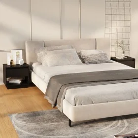 Mesitas de noche 2 uds madera contrachapada negro 45x34x44 cm by , Nightstands - Ref: Foro24-809515, Price: 75,93 €, Discount: %