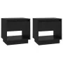 Mesitas de noche 2 uds madera contrachapada negro 45x34x44 cm von , Nachttische - Ref: Foro24-809515, Preis: 76,58 €, Rabatt: %