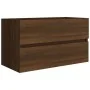 Mueble de lavabo madera de ingeniería roble marrón 80x38,5x45cm de , Muebles de baño - Ref: Foro24-815653, Precio: 63,07 €, D...