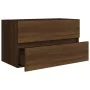 Mueble de lavabo madera de ingeniería roble marrón 80x38,5x45cm de , Muebles de baño - Ref: Foro24-815653, Precio: 63,07 €, D...