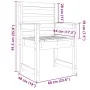 Sillas jardín 2 uds madera maciza pino blanco 60x48x91 cm by , Garden chairs - Ref: Foro24-824054, Price: 149,74 €, Discount: %